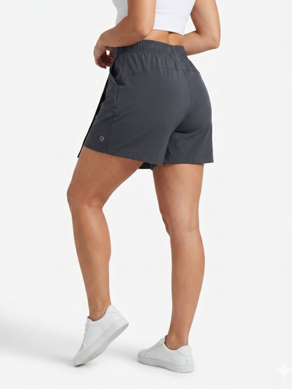Mondetta Women's Charcoal Gray Athletic Shorts Skort